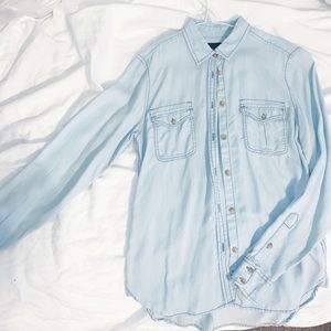 Denim Button-Down Shirt